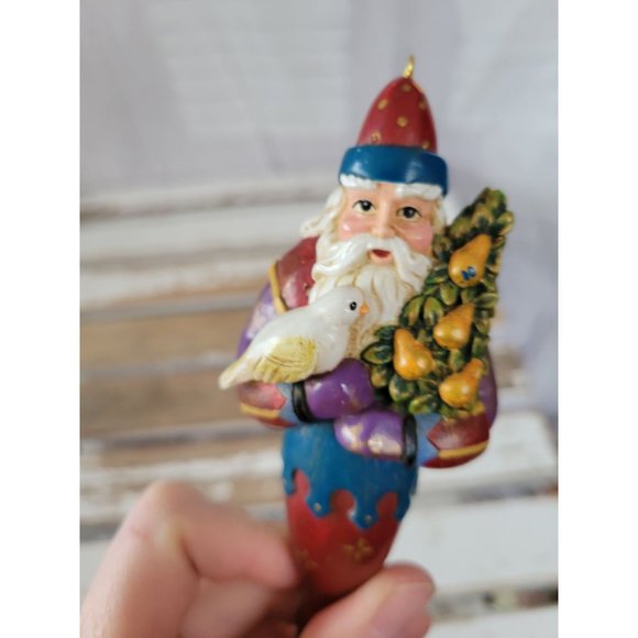 Tphc pear tree Santa ornament tracy porter 12 days 1997 Xmas holiday tree - Picture 2 of 7